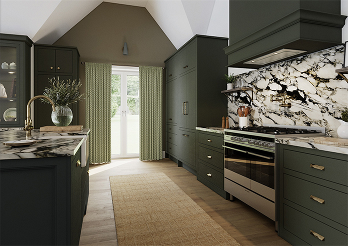 Land & Shore Dawn, Green - Made to Measure Curtains - Image 7
